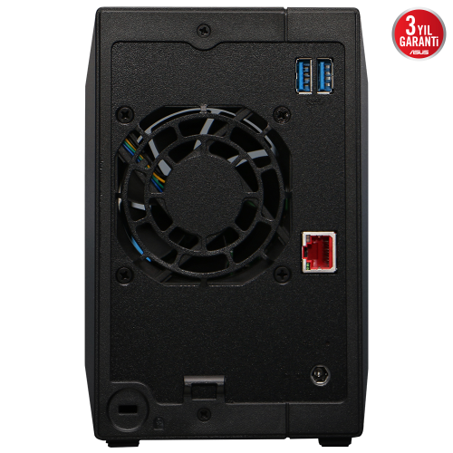 ASUSTOR AS3302T V2, 2Gb DDR4 Ram, 2 Yuvalı (2x20TB Destek), 1x2.5GbE Network, 3xUSB 3.2, Tower NAS (Yedekleme) Cihazı