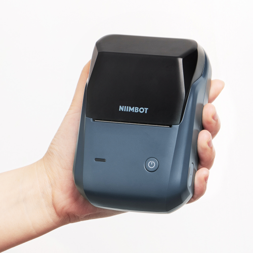 NIIMBOT B1, Taşınabilir, Mürekkepsiz, Termal Etiket Yazıcı (Bluetooth, USB) Uzay Mavisi