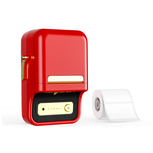 NIIMBOT B21, Taşınabilir, Mürekkepsiz, Termal Etiket Yazıcı (Bluetooth, Type-C) Kırmızı