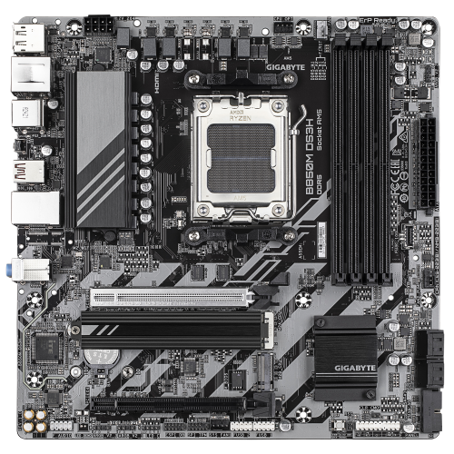 GIGABYTE B850M DS3H, 4xDDR5, 2xM.2, 2xDP, HDMI, Type-C, AM5 Soket GAMING Anakart
