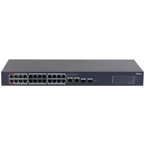 DAHUA CS4228-24GT-375, 24Port, Gigabit, PoE 375W, 2 Port Uplink, 2 Port SFP Gigabit Combo, Cloud Yönetilebilir, Switch