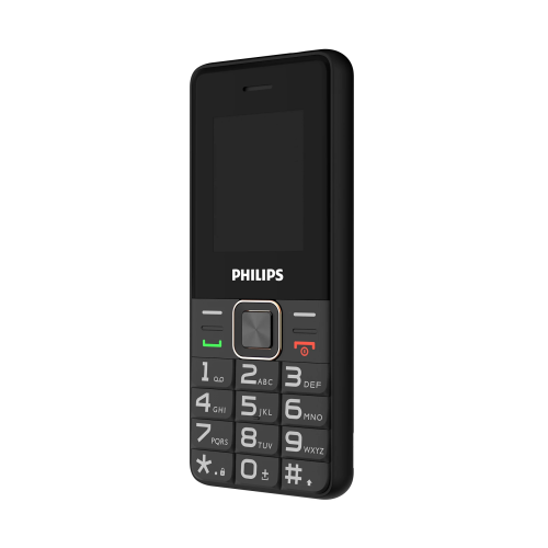 PHILIPS Xenium E6105, 128Mb, Siyah, 48Mb Ram, 1,77inc Ekran, 4G Çift Sim Desteği, FM Radyo, 1000mAh Pil, Türkiye KVK Garantili