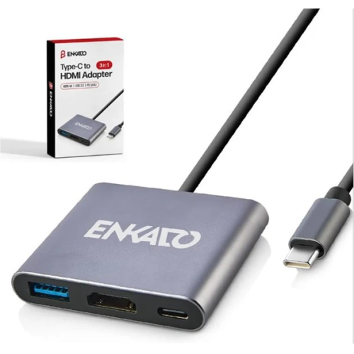 ENKADO EKD-TP43, Type-C To HDMI+PD+USB 3.0 Çevirici