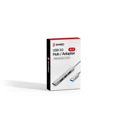 ENKADO EKD-UH60, USB3.0 to 3xUSB 2.0, 1xUSB 3.0, Metal, USB HUB