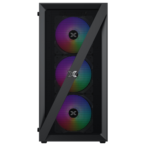 Xigmatek EN40979, BLADE, 650W 80+, Mesh Panel, Tempered Glass, Rainbow, ATX GAMING KASA