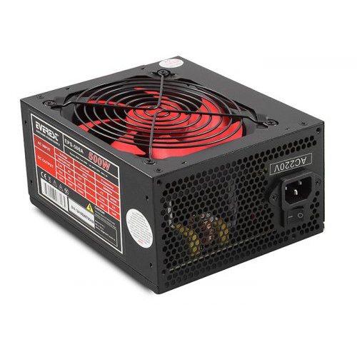 EVEREST EPS-500A, 500W, 12cm Fan, ATX, GAMING Power Supply (PSU)