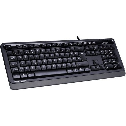 A4 TECH FK10, Gri, FSTYLER, USB Kablolu,  Türkçe F, Multimedya KLAVYE