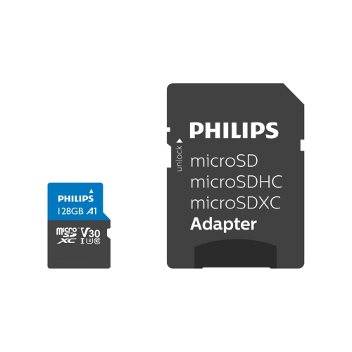 PHILIPS FM12MP65B, 128GB, SDXC, UHS-I, Class10, MicroSD Kart Bellek (SD Adaptörlü)