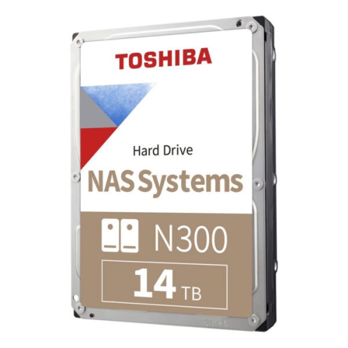 TOSHIBA N300, HDWG51EUZSVA, 3.5", 14TB, 512Mb 7200 Rpm, SATA3, 7/24 NAS, SERVER, HDD (Türkiye Distribütörü Garantili)