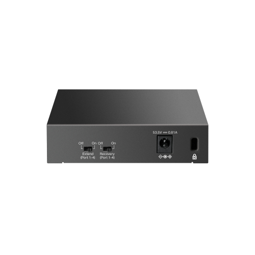 TP-LINK LS105LP, Green Tech, 5 Port, MegaBit, 4 Port PoE 41W, Metal Kasa, Yönetilemez, Masaüstü Switch