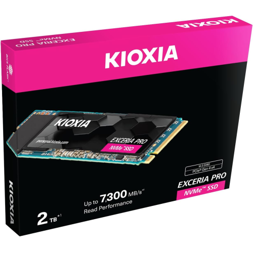 KIOXIA EXCERIA PRO, LSE10Z002TG8, 2TB, 7300/6400, Gen4, NVME PCIe M.2 2280, SSD