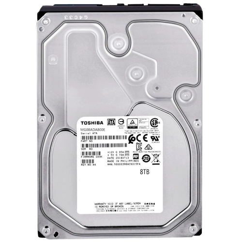 TOSHIBA ENTERPRISE, MG08ADA800E, 3.5", 8TB, 256Mb 7200 Rpm, 7/24 Güvenlik, Data Center, Nas, Server, HDD