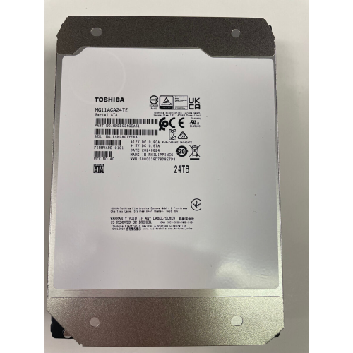 TOSHIBA ENTERPRISE, MG11ACA24TE, 3.5", 24TB, 1Gb 7200 Rpm, 7/24 Güvenlik, Data Center, Nas, Server, HDD