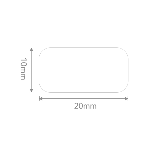 NIIMBOT PL20 Etiket 20mm x 10mm (Tek Kolonda 1li) 465 adet Beyaz (M2)