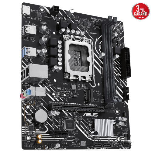 ASUS PRIME H610M-F D4 R2.0-SI, 2xDDR4, M.2, HDMI, 12-13.14.Nesil, LGA1700 Soket, Anakart (Bulk)