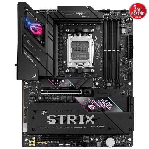 ASUS ROG STRIX B850-E GAMING WIFI, 4xDDR5, 5x M2, HDMI, DP, 2xType-C, Wi-Fi 7, Bluetooth v5.4, AM5 Soket GAMING Anakart