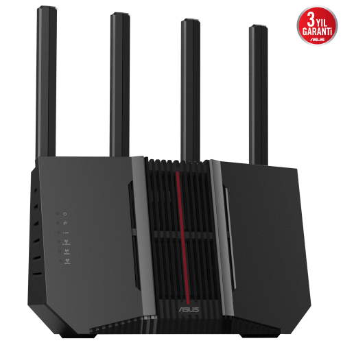 ASUS RT-BE92, BE9700, 4 Port, 9700Mbps, Tri Band, 6GHz WİFİ 7, AiMesh, Gigabit Extendable Router