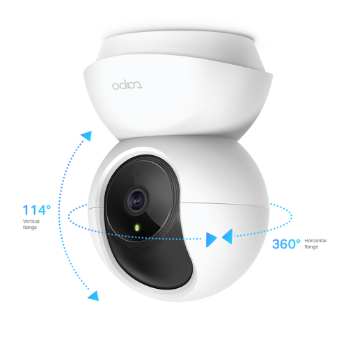TP-LINK Tapo C200C, Bebek/Ev Güvenlik Kamerası, WiFi, 1080P, 12Mt Gece Görüşü, PAN/TILT, iki Yönlü Ses