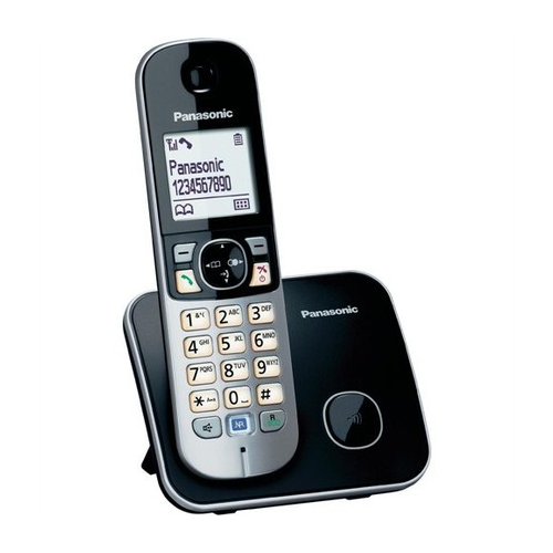 PANASONIC KX-TG6811 TELSİZ TELEFON (Siyah) 18 Saat Konuşma, 170 Saat Bekleme, 120 Kişilik Rehber