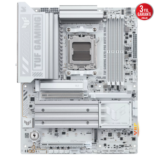 ASUS TUF GAMING B850-PRO WIFI7 W NEO, 4xDDR5, 3x M.2, HDMI, DP, Type-C, Wi-Fi 7, Bluetooth v5.4, AM5 Soket GAMING Anakart