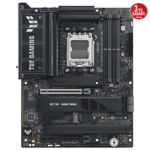 ASUS TUF GAMING X870E-PLUS WIFI7, 4xDDR5, 4xM.2, HDMI, 2xDP, Type-C, PCIe 5.0, 2xWi-Fi 7, Bluetooth v5.4, AM5 Soket GAMING Anakart