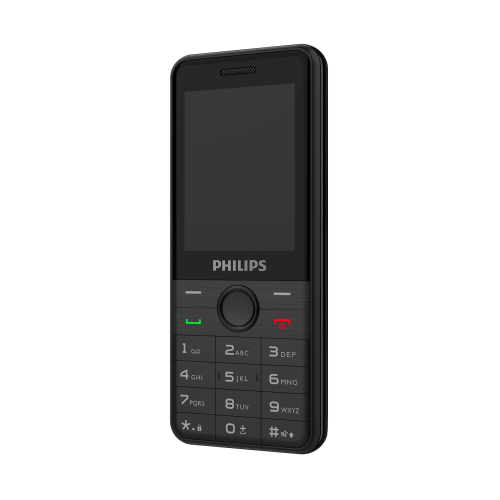 PHILIPS Xenium E172, 32Mb, Siyah, 32Mb Ram, 2,4inc Ekran, Arka Kamera, Çift Sim Desteği, FM Radyo, 1700mAh Pil, El Feneri, Türkiye KVK Garantili