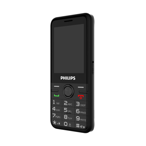 PHILIPS Xenium E6500, 128Mb, Siyah, 48Mb Ram, 2,4inc Ekran, Arka Kamera, 4G Çift Sim Desteği, FM Radyo, 1700mAh Pil, El Feneri, Türkiye KVK Garantili