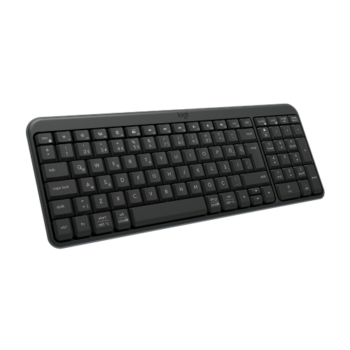 LOGITECH K250, Siyah, 920-013460, Bluetooth, Türkçe Q, Multimedya, Kompakt Klavye