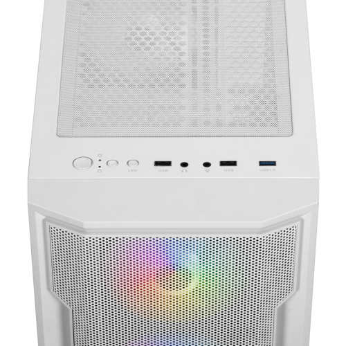 GAMDIAS ATHENA M6 Lite WH, 850W, 80+ Bronze, Tempered Glass, Mesh, ARGB, ATX, White Edition, GAMING KASA