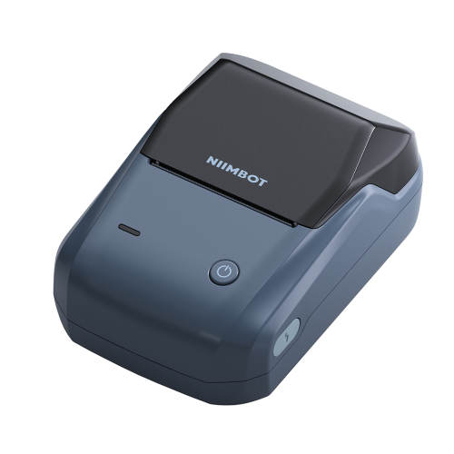 NIIMBOT B1, Taşınabilir, Mürekkepsiz, Termal Etiket Yazıcı (Bluetooth, USB) Uzay Mavisi