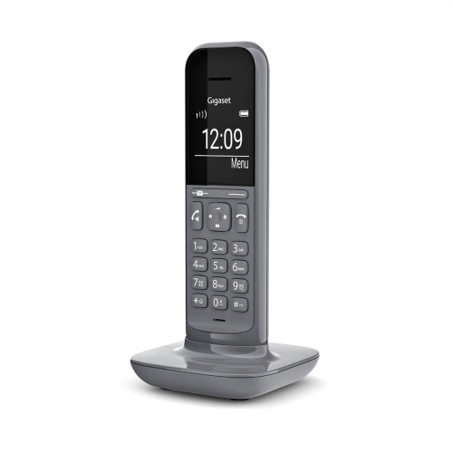 GIGASET CL390, Dect Telefon, Gri, 12 Saat Konuşma, 180 Saat Bekleme, 150 Kişilik Rehber