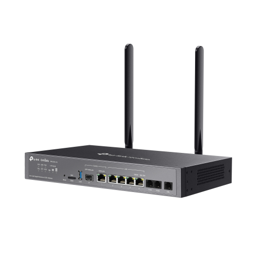 OMADA DR3220v-4G, 4 Port, 4G+Cat6 2,4Ghz, 1 Combo SFP Port, 2 FXS Port, Sim Yuvalı,  Gigabit Rackmount DSL Gateway