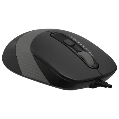 A4 TECH FM10, Siyah-Gri, V-Track, 1600dpi, 4 Buton, Usb Kablolu, Optik Mouse