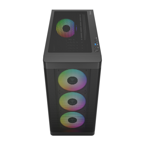 GAMDIAS ATHENA M3, 2000W,  Tempered Glass, Type-C, Mesh Ön Panel, ARGB, ATX, Professional GAMING KASA