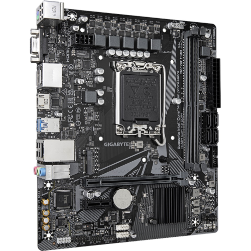 GIGABYTE H610M S2H V3, DDR4, rev1.0, 2xDDR4, M.2, D-SUB, HDMI, DP, 12-13.14.Nesil, LGA1700 Soket, Anakart