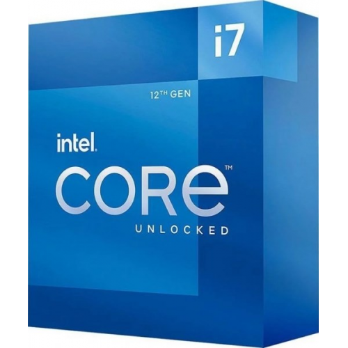 INTEL i7-12700KF 12 Core, 3.60Ghz, 25Mb, 125W, LGA1700, 12.Nesil, BOX, (Dahili Grafik YOK, Fan YOK)