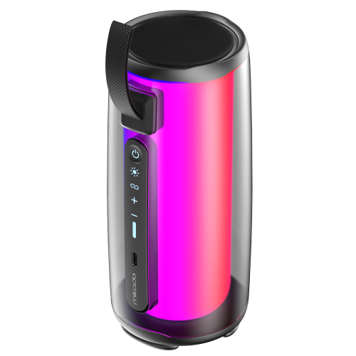MIKADO MD-17BT CAPELLA, 10W, Taşınabilir, USB/AUX/BT/TF, RGB Işıklı, Transparan, 1800mAh, Mikrofon, Karaoke, Bluetooth Speaker,