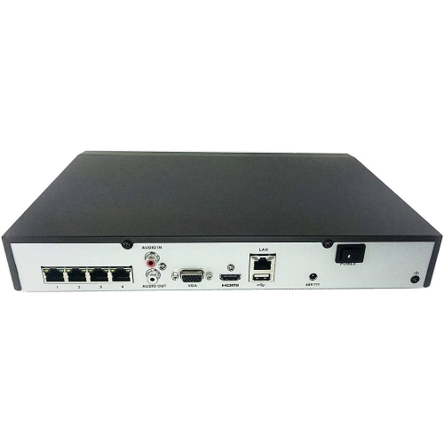 HILOOK NVR-104MH-C/4P, 4Kanal PoE, 8Mpix, H265+, 1 HDD Desteği, 1080P Kayıt, 80Mbps Bant Genişliği, NVR