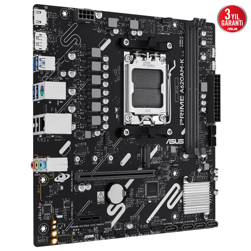 ASUS PRIME A620AM-K, 2xDDR5, 1x M.2, DP, HDMI, AM5 Soket Anakart