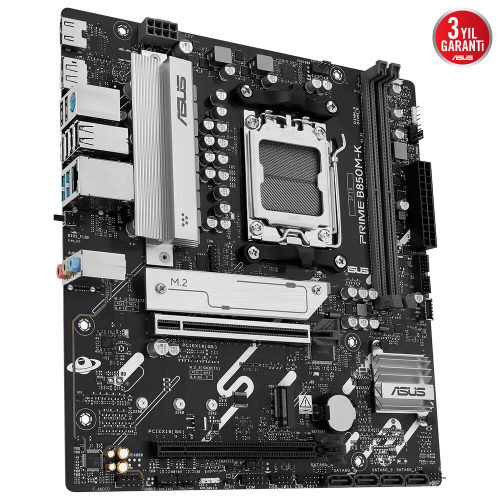 ASUS PRIME B850M-K, 2xDDR5, 2x M.2, DP, HDMI, AM5 Soket Anakart