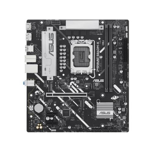 ASUS PRIME B860M-K, 8800MHz, 2xDDR5 2xM.2, HDMI, DP, Intel Core Ultra CPU(Seri 2), LGA1851 Soket Anakart