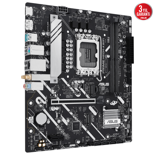 ASUS PRIME H810M-A WIFI, 2xDDR5, 2x M.2, HDMI, DP, Wi-Fi 6, Bluetooth 5.3, Intel Core Ultra CPU(Seri 2), LGA1851 Soket, ATX Anakart