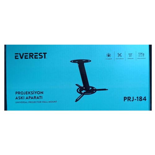 Everest PRJ-184, Sabit Ayak, 10kg Taşıma, Pojeksiyon Askı Aparatı