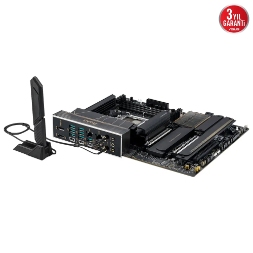 ASUS PROART X870E-CREATOR WIFI, 4xDDR5, 4xM.2, HDMI, DP, Type-C, PCIe 5.0, Wi-Fi 7, Bluetooth v5.4, AM5 Soket GAMING Anakart