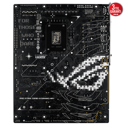 ASUS ROG STRIX Z890-H GAMING WIFI, 9066MHz, 4xDDR5, 4x M.2, HDMI, DP, Type-C, Wi-Fi 7, Bluetooth 5.4, Intel Core Ultra CPU(Seri 2), LGA1851 Soket, Gaming Anakart