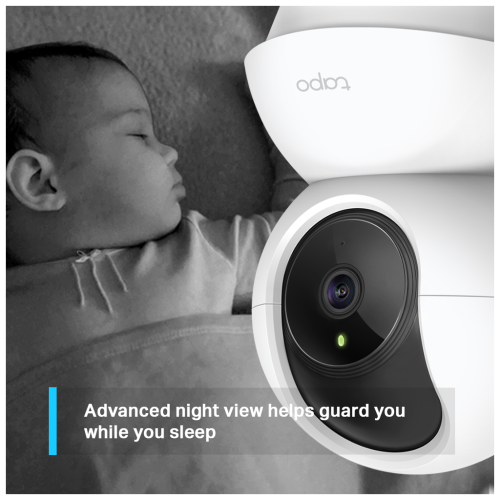 TP-LINK Tapo C200C, Bebek/Ev Güvenlik Kamerası, WiFi, 1080P, 12Mt Gece Görüşü, PAN/TILT, iki Yönlü Ses