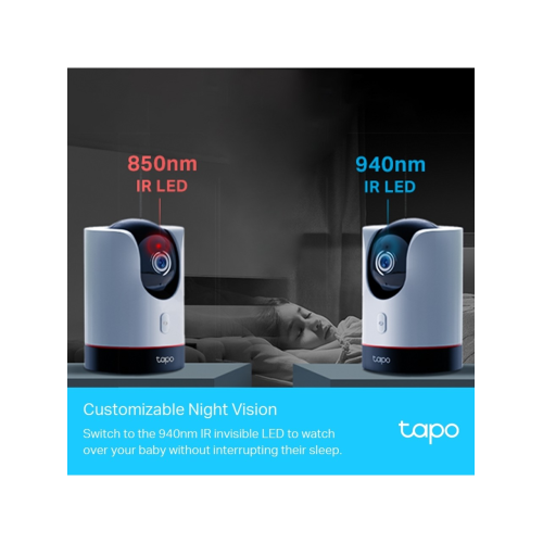 TP-LINK Tapo C225, 4,0Mpix, İç ve Dış Mekan, WiFi,  9Mt. Gece Görüşü, 360 Dönüş, Dikey ve Yatay Hareket, İki Yönlü Ses Güvenlik Yapay Zeka Destekli Kamera