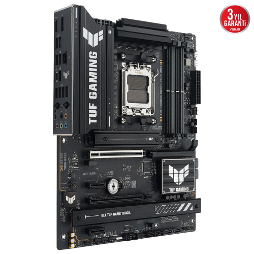 ASUS TUF GAMING B650E-PLUS WIFI, 4xDDR5, 3xM.2, DP, HDMI, Type-C, Wi-Fi 6E, Bluetooth v5.3, AM5 Soket Gaming Anakart