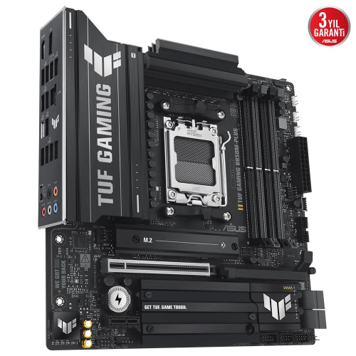 ASUS TUF GAMING B850M-PLUS, 4xDDR5, 3x M.2, HDMI, DP, Type-C, AM5 Soket GAMING Anakart