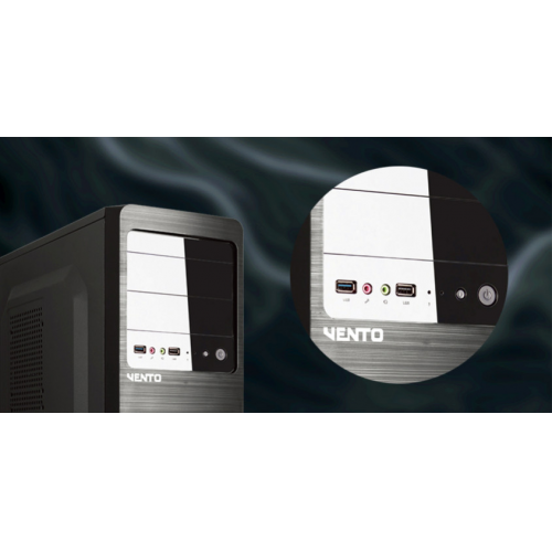 VENTO VS114F Mid Tower, Peak 350W Siyah, ATX Kurumsal KASA